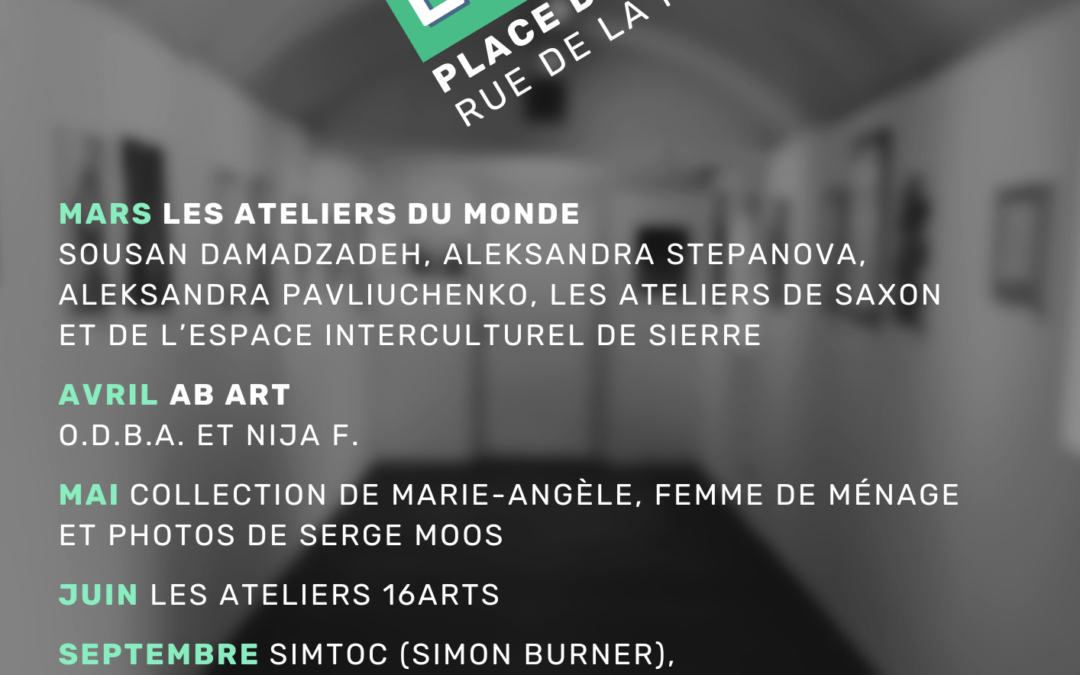Programme des expo aux wagons en 2026